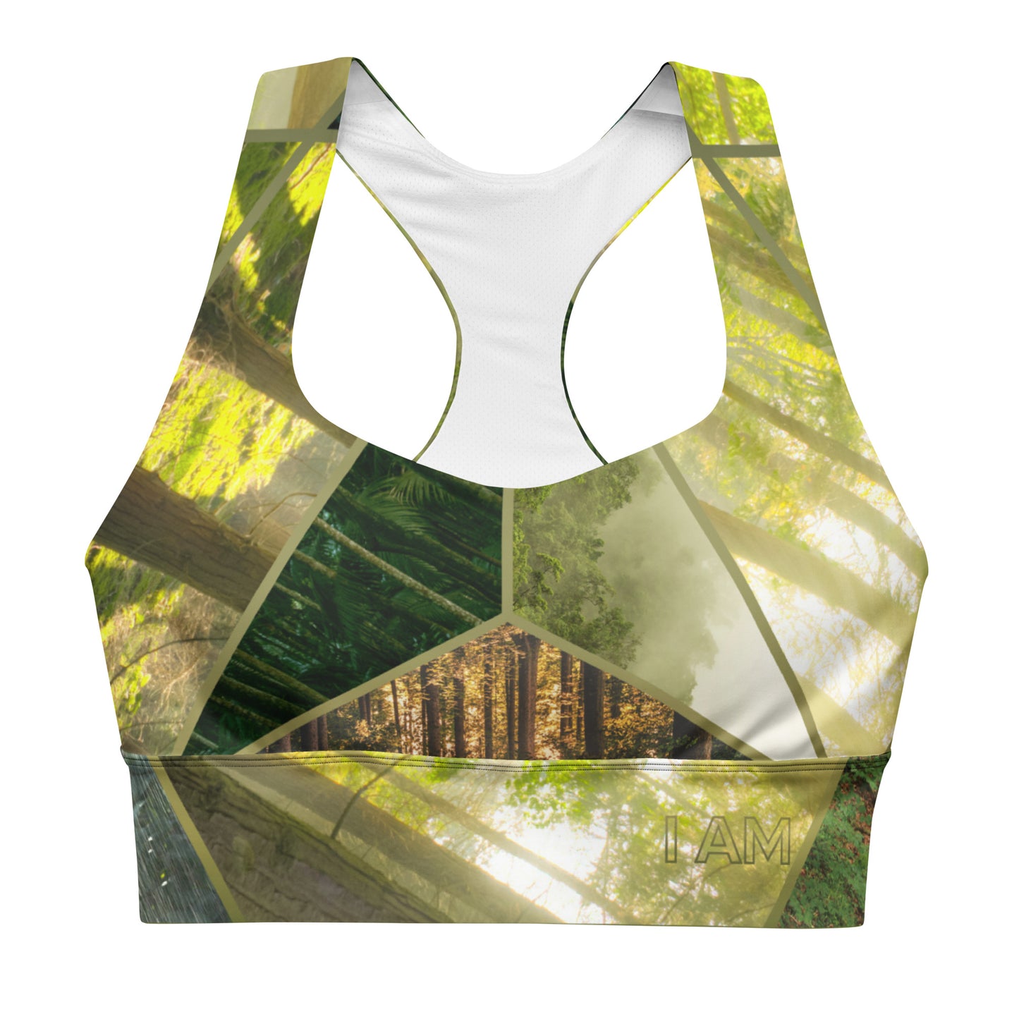 I Am Balanced (Earth)- Longline sports bra