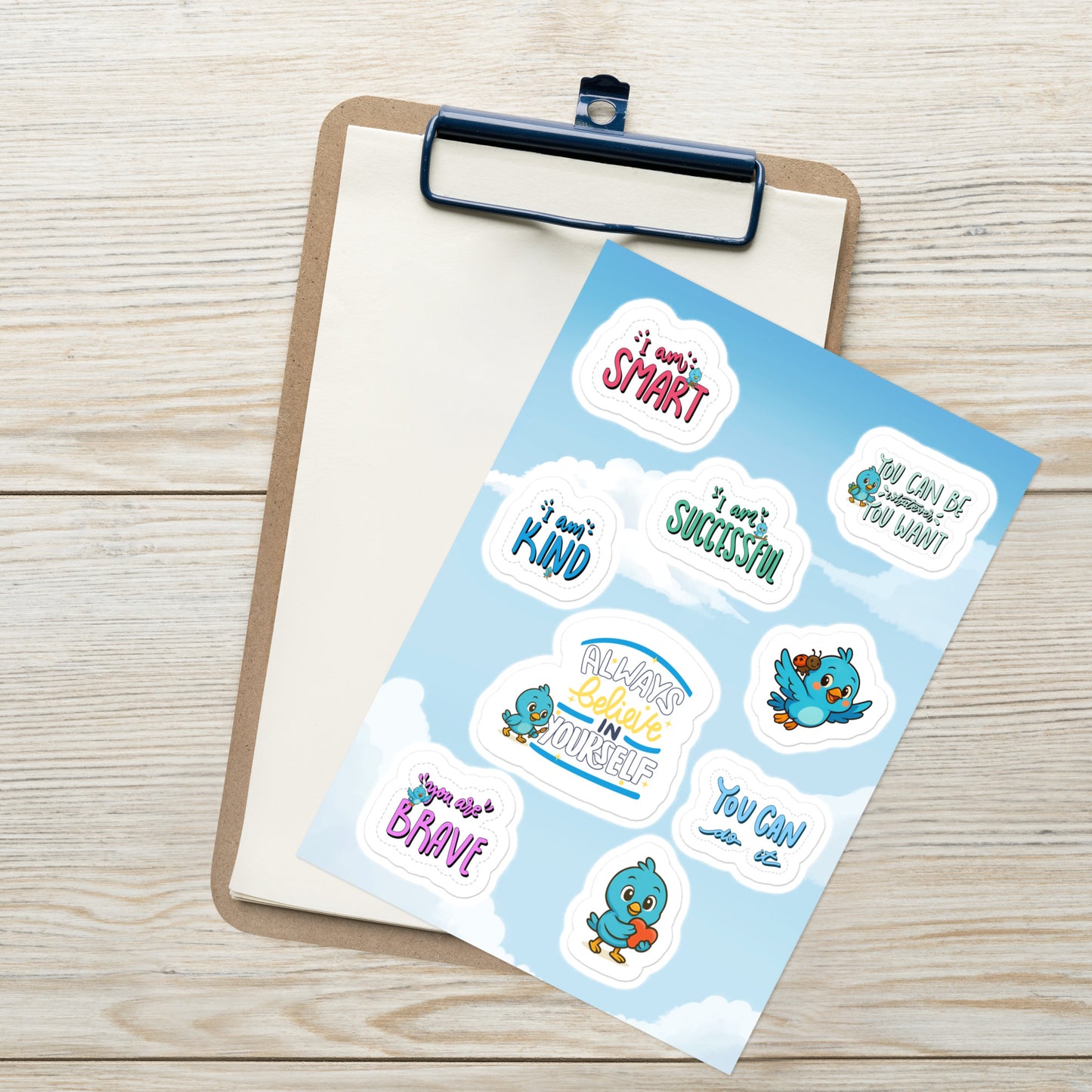 Sam Who Can – Affirmation Sticker Sheet (Kids’ Confidence Stickers)