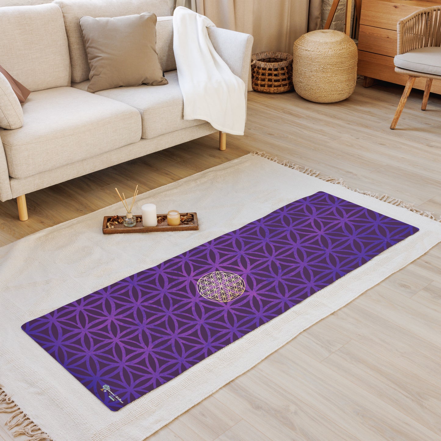 Flower Of Life Yoga Mat