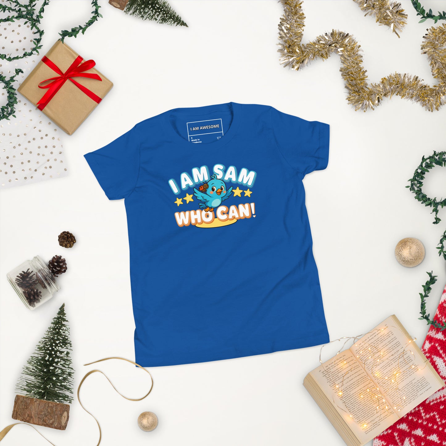 I Am Sam Who Can – Motivational Youth T-Shirt (Kids’ Confidence Tee)