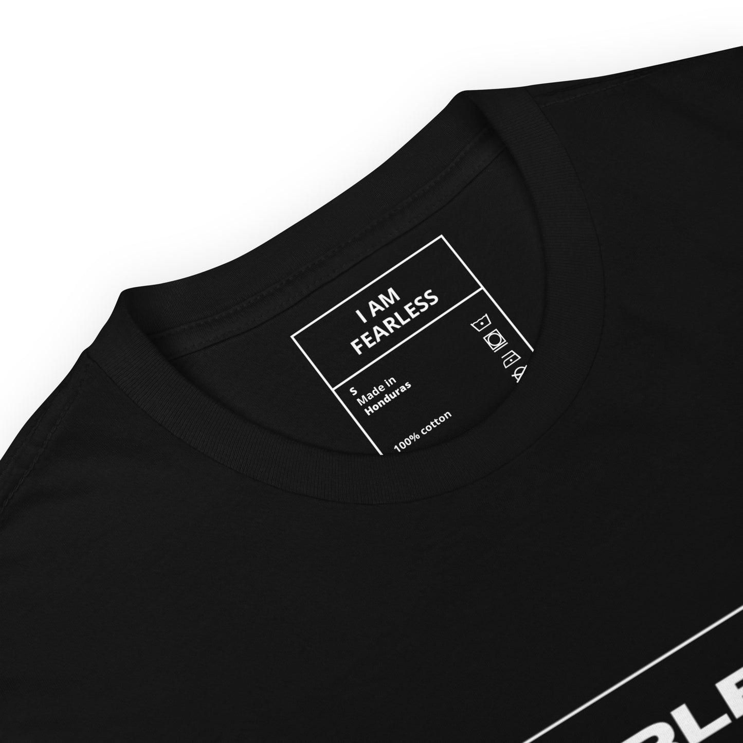 I Am Fearless T-Shirt – Inspirational graphic tee with a fearless mindset message, made from breathable, durable fabric for comfort and confidence