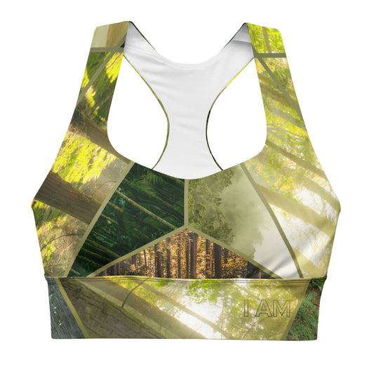 I Am Balanced (Earth)- Longline sports bra