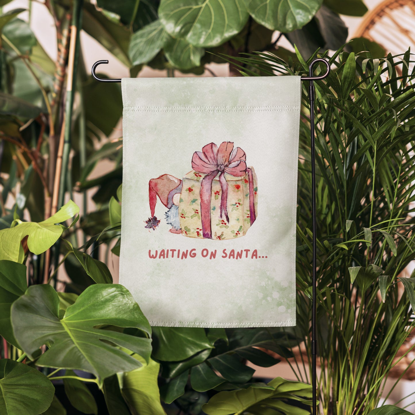 Christmas Gnome Garden Flag – Holiday Cheer Awaits