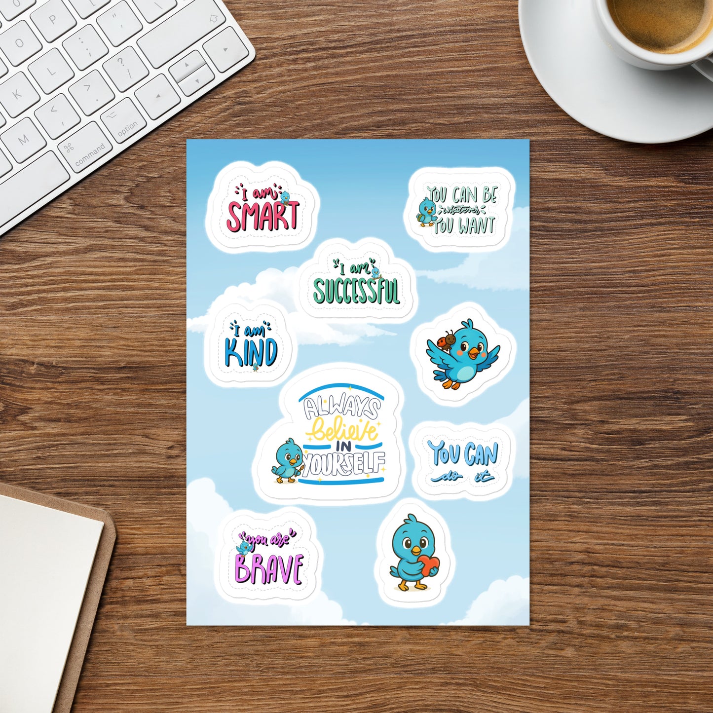 Sam Who Can – Affirmation Sticker Sheet (Kids’ Confidence Stickers)