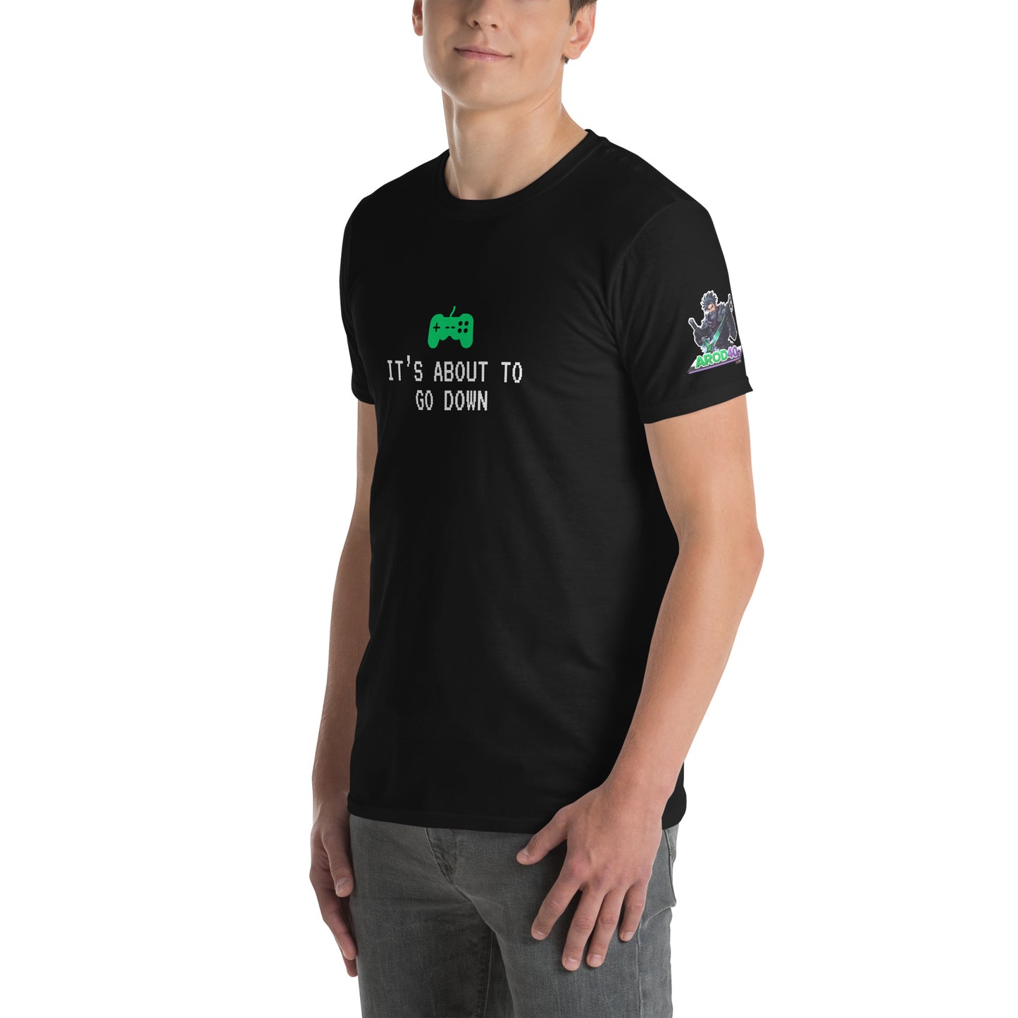 Gamer T-shirt- "It's About To Go Down" AROD40 Merch