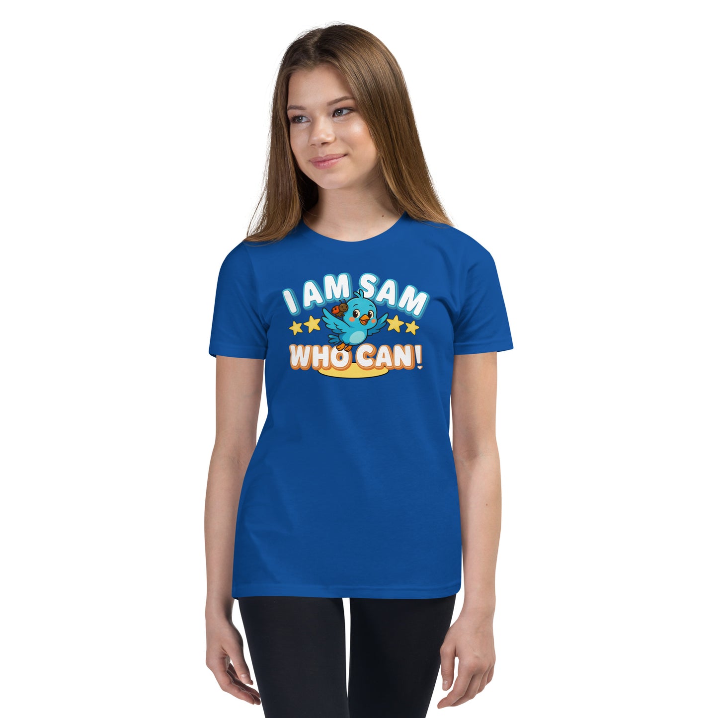 I Am Sam Who Can – Motivational Youth T-Shirt (Kids’ Confidence Tee)